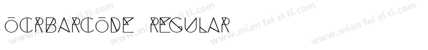 ocrbarcode regular字体转换